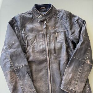 GAP Distressed Leather Jacket
